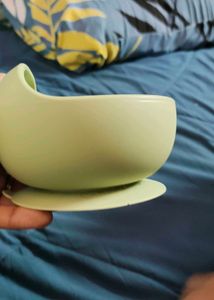 Suction Silicon Feeding Bowl With Spoon