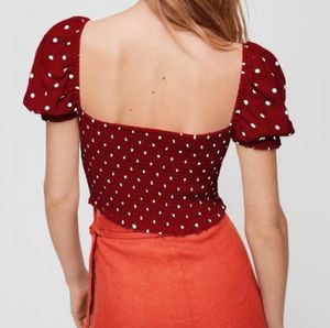 Polka Dot Crop Top