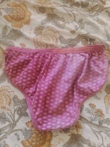 Pink Floral Cotton Briefs