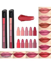 5-in-1 Lipstick Palette pack of 2 (nude and red)