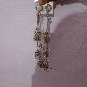 jhumri talaiya earings oxidised