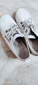 Sale of 2  ✌️hurry up✌️ Double Dhamaka👉pack of Brown block heels and white sports shoes...❌ No Coins❌ only cash