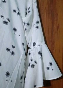 White Floral Top