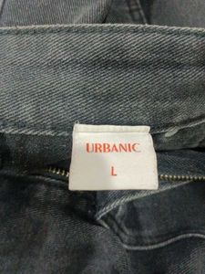 Urbanic Black Wide-Leg Cargo Jeans