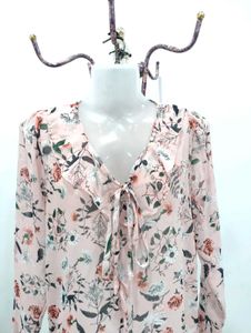 Floral Ruffled Top