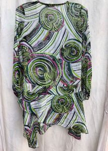 I. Abstract Print Long Sleeve Top