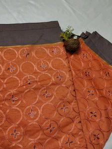 Orange Dress Material