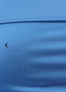 Blue Off-Shoulder Long Sleeve Top