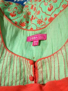 Churidar Kurta With Dupatta Biba Kids 10-11yrs