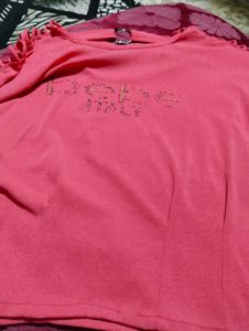 Peach Colour Daily Wear Top
