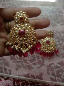 Elegant Red Earrings