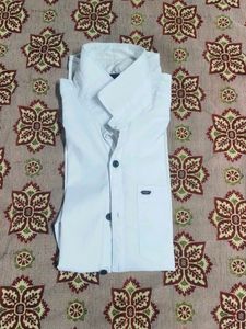 White Long Sleeve Button-Down Shirt