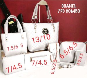 Chanel Tote Bag 7pc Combo