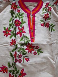 Women Chanderi Kurta