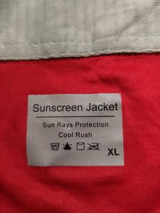 Sunscreen Jacket , red color