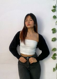 Black Knitted Bolero