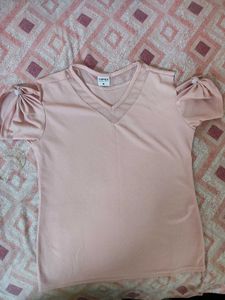 Pink Top With Butterfly Sleeves