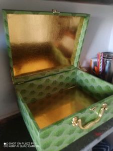 🟩New Green Colour Cardboard Storage Bo