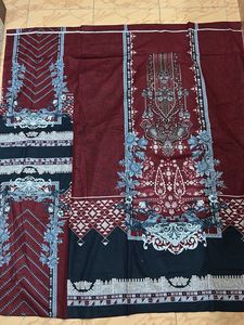 Self Embroidery Dress Material