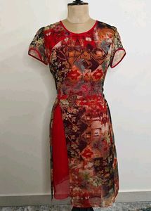 Vintage Style Floral Print Dress