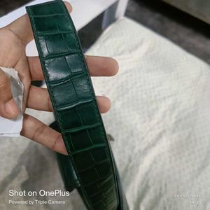 Green Crocodile Handbag