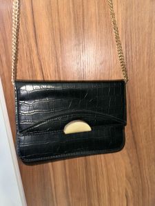 Mango Chic Black Crossbody Bag