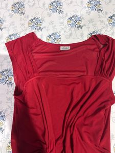 Red Tie Detail Top Little Box