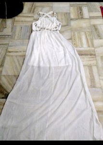 White Gown Dress 👗