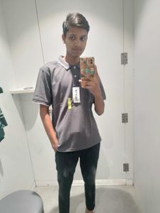 Gray Polo Shirt - Size Medium