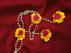 Floral Haldi jewellery Set