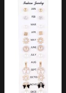Girls Earnings (pack of 12 pairs)