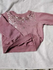 Cute Pink Sequin Sweatshirt