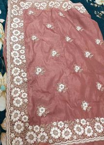 Elegant Embroidered Saree