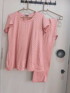 Cozy Pink Pajama Set Very Comfortable