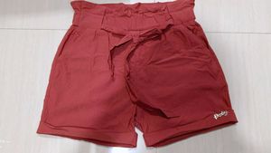 Cute Brick Red Shorts