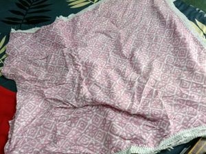 Pink Patterned Beach Cover-Up