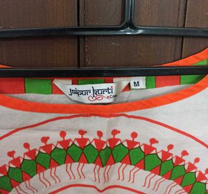 Warli Print Sleeveless Top