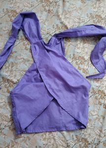 Tie Up Bandeau Type Crop Top