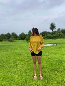 Crochet Mustard Top