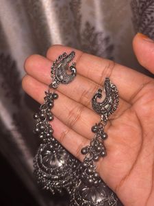 Oxidized Jhumka Earrings Combo