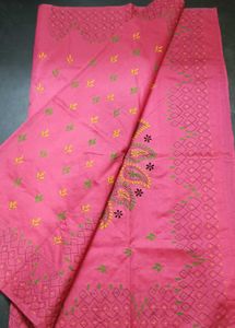 Beautiful Kantha Stitch Saree
