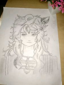 KRISHNA JI CUTE SKETCH