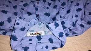 Blue Floral Print  Long Shirt