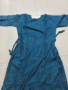 Teal Ethnic Kurta Dress
