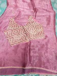 Saree With Designer Blouse