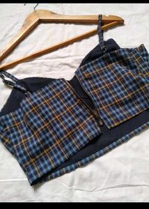 Unused Blue Crop Top