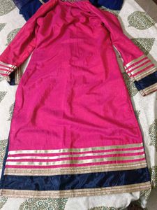 Beautiful Long Zridaar Kurta With Pazama N Dupatta