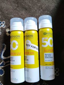 3 Garnier sunscreen spray