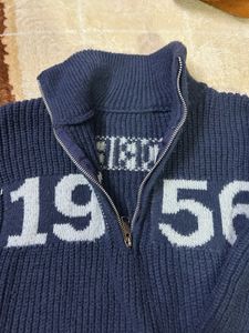 Navy 1956 Knit Half-Zip Sweater