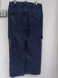 Vintage Denim Cargo Jeans